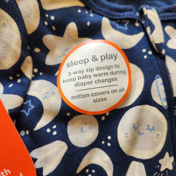 Wonder Nation Baby Onesie Bundle | 0-3 Months | Stars Moon & Mermaid Scales | NW - Picture 2 of 9